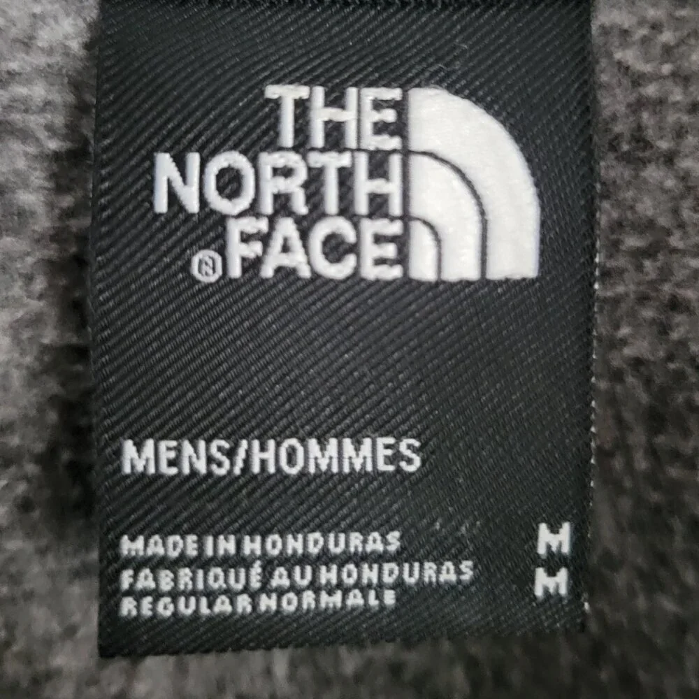 The North Face Men’s ½ Zipper Front Fleece Pullover Black/Gray Size M Medium